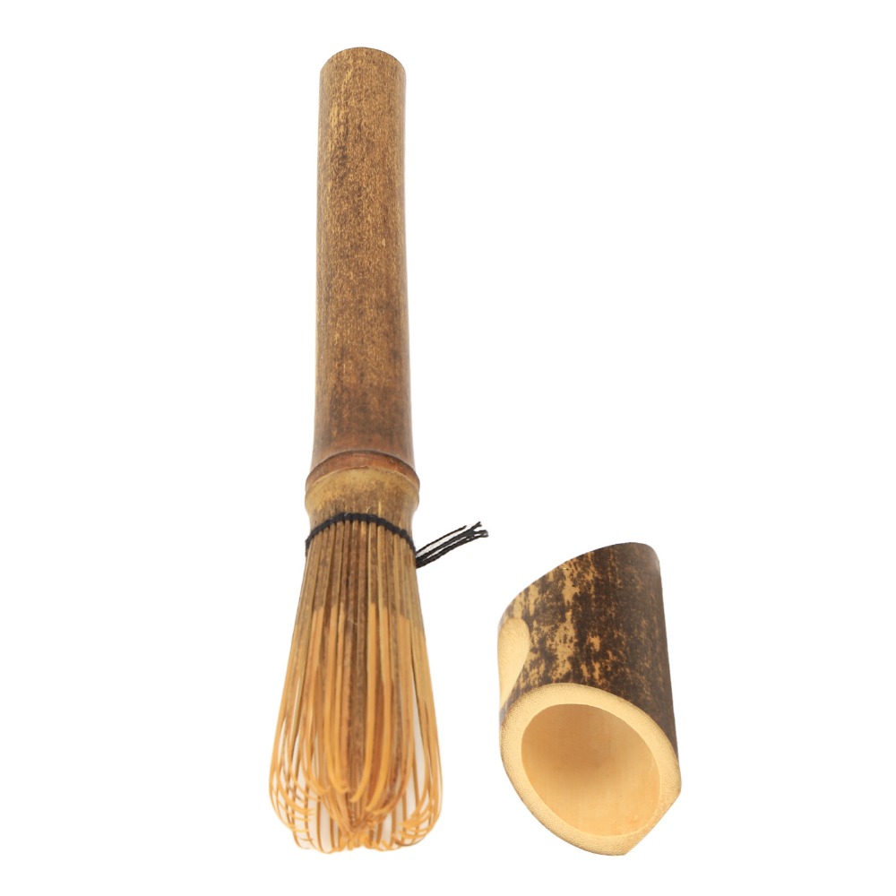 Bamboo Whisk Chasen - Durable Long Handle Matcha Whisk Purple