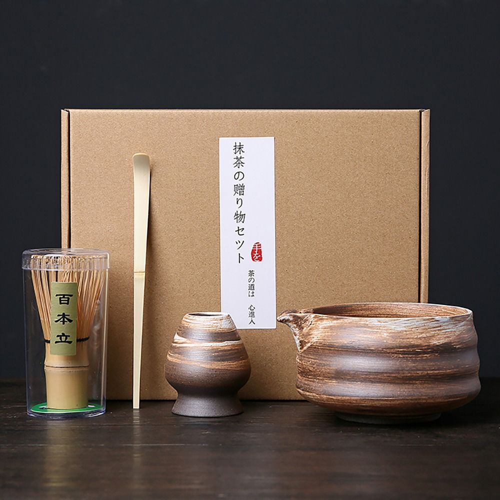 4PCS New Bamboo Ceramic Japane - огляд і ціна Bamboo Whisk Chasen