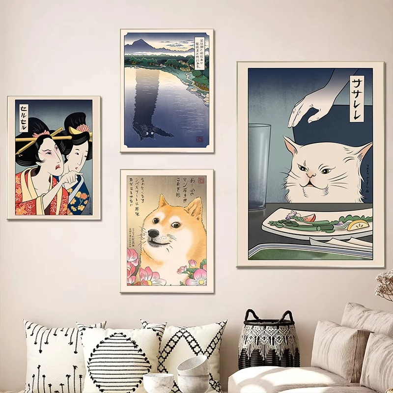 Japanese Ukiyoe Style Poster P - огляд і ціна Japanese Lifestyle At Home